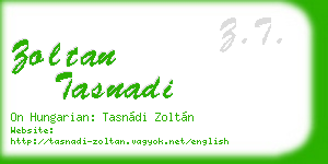 zoltan tasnadi business card
