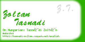 zoltan tasnadi business card